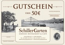Eine Karte mit dem Schriftzug „Gutschein über 50€“